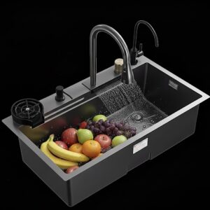 FlowX Multifunction Sink – Black Stainless Steel